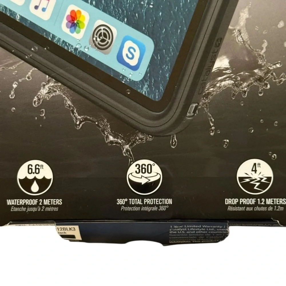 Catalyst Waterproof Case for iPad Pro 12.9” 3rd Gen Drop Proof IP68 NEW Black